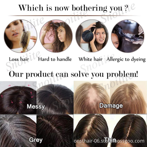 Women Hair Topper Piece Synthetic Hair 3 Clips In one piece Hair Extension long straight High Temperature Fiber
